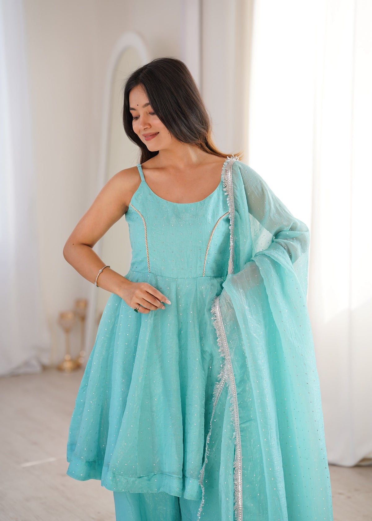 Mustard Yellow Sharara Suit Set