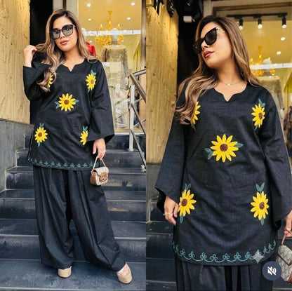 Sunflower Coord Set - Front view with model