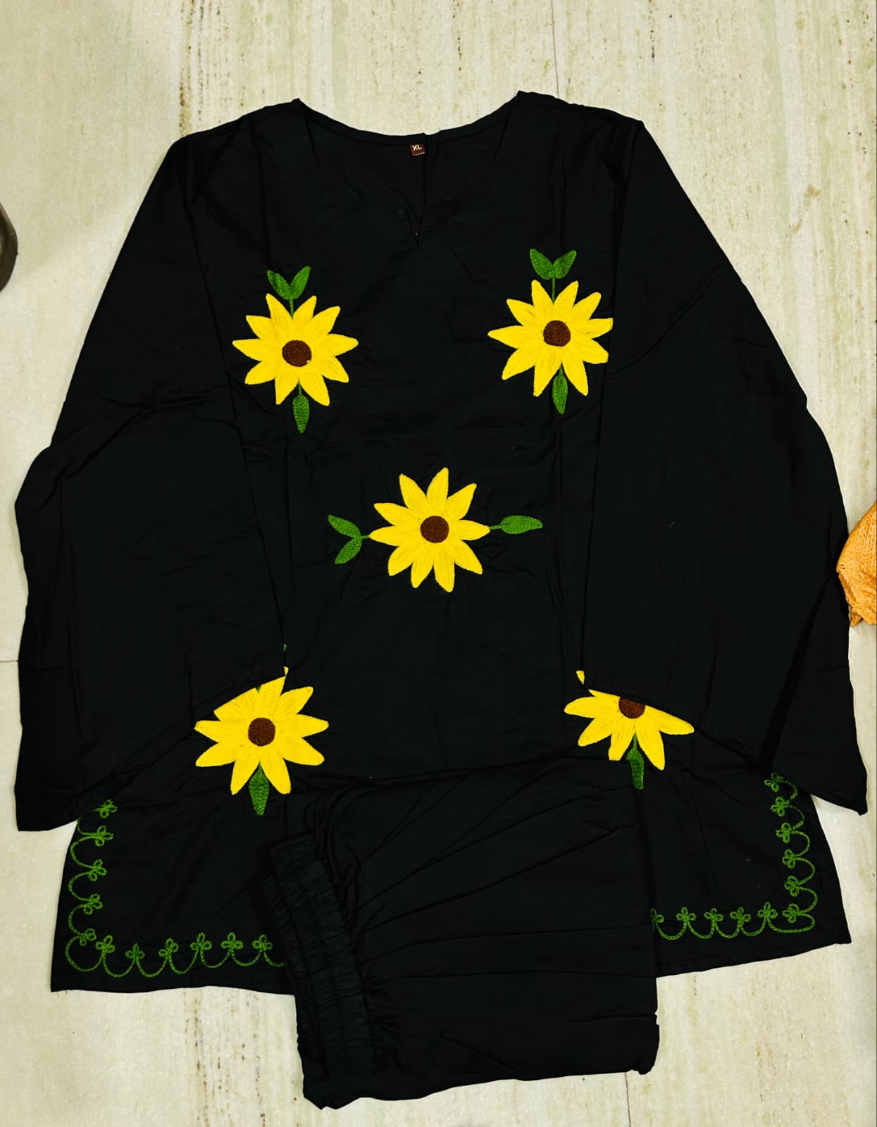 Sunflower Coord Set - Outdoor model shot