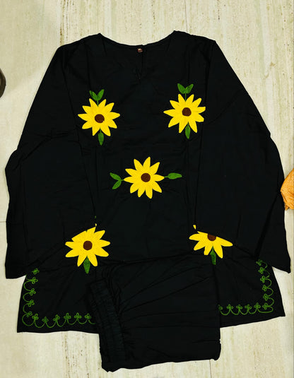 Sunflower Coord Set - Outdoor model shot