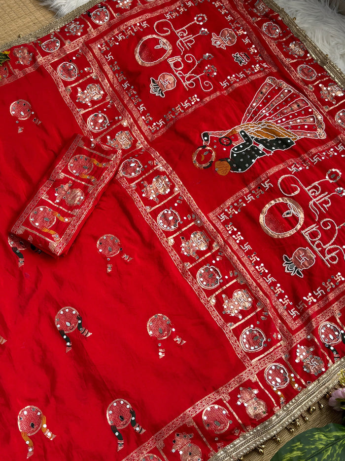 SINDOOR- Karvachauth saree