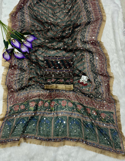 Digital Soft Georgette Saree