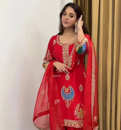 Designer Partywear Top Pant and Dupatta