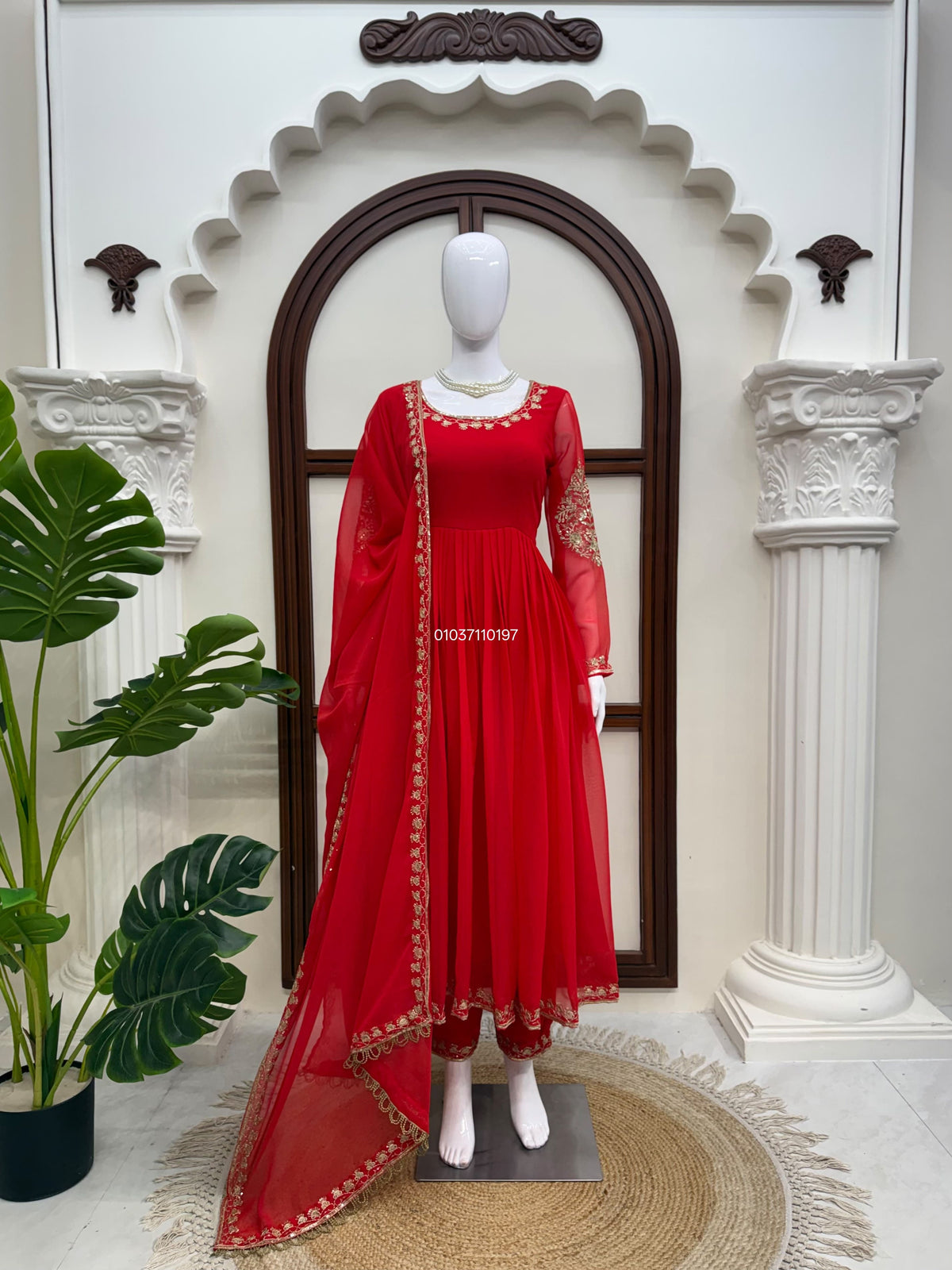 Designer Gown with Pant Set