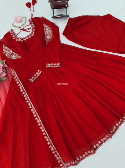 Designer Gown with Pant Set