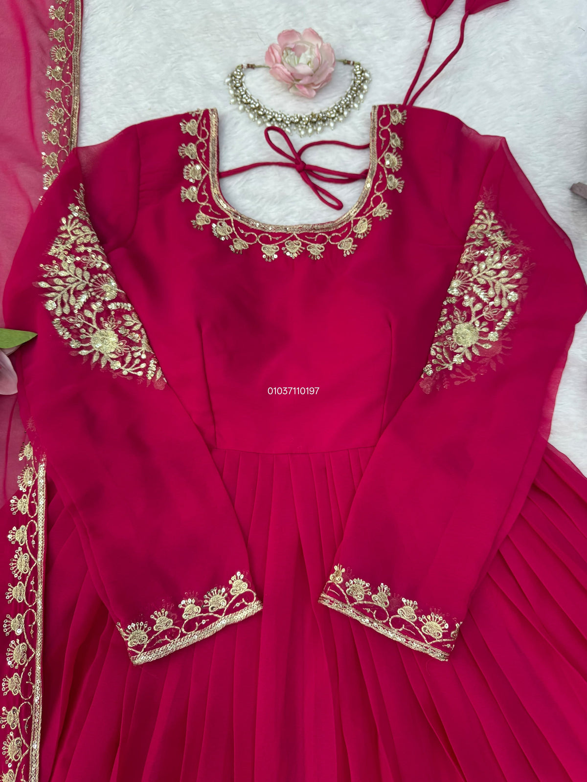 Designer Gown with Pant Set