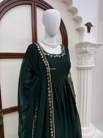 Designer Gown with Pant Set