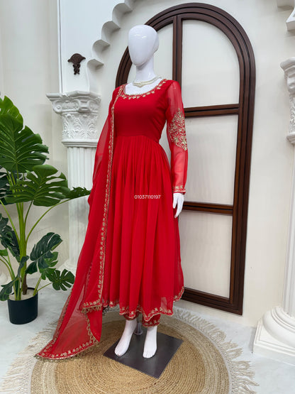 Designer Gown with Pant Set