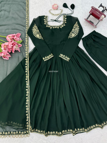 Designer Gown with Pant Set