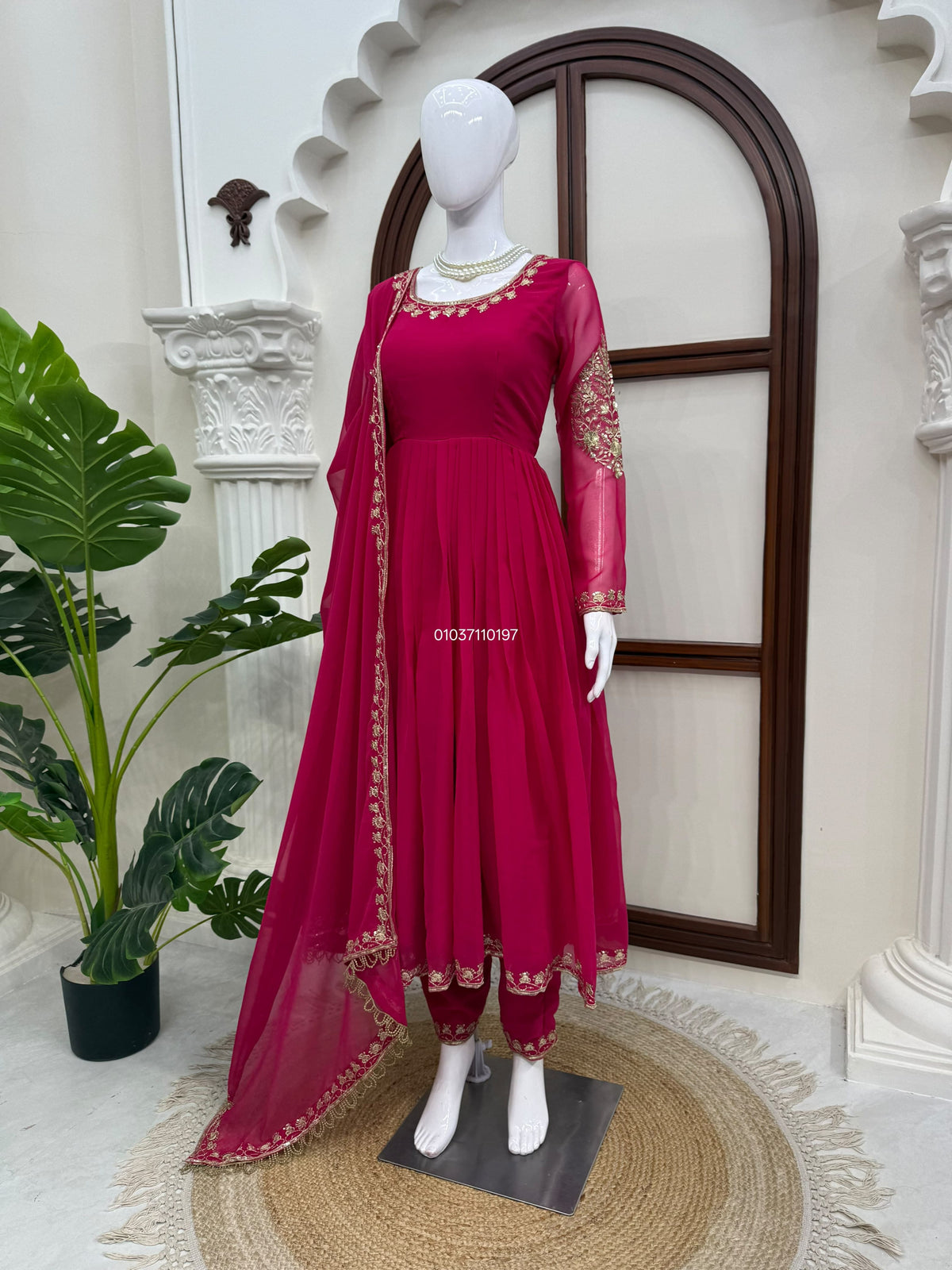 Designer Gown with Pant Set