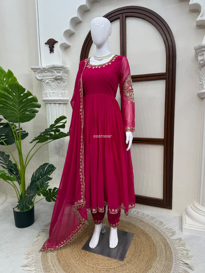 Designer Gown with Pant Set