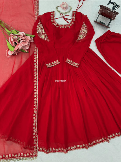 Designer Gown with Pant Set