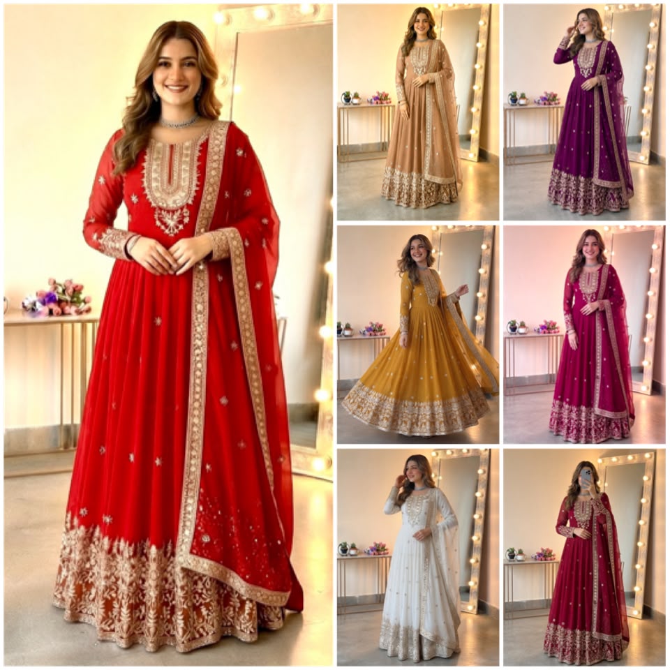 GOWN PANT DUPATTA