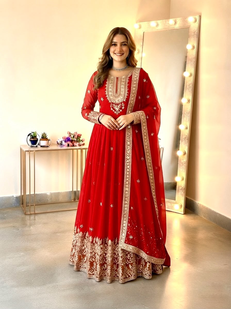 GOWN PANT DUPATTA