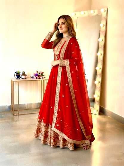 GOWN PANT DUPATTA