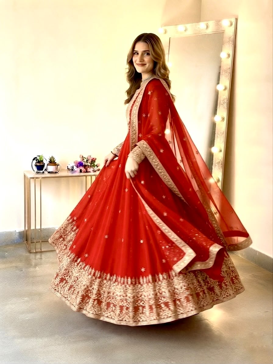 GOWN PANT DUPATTA