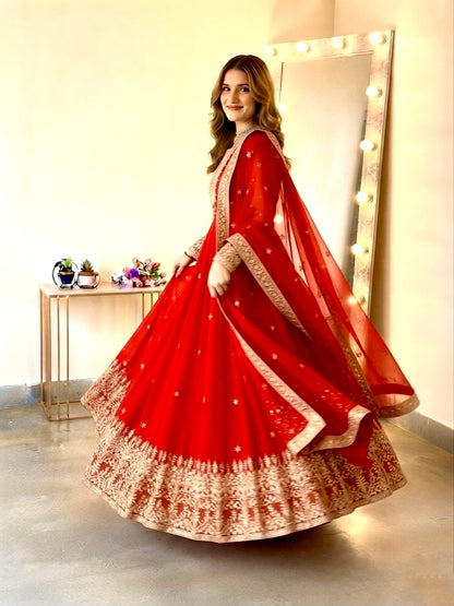 GOWN PANT DUPATTA