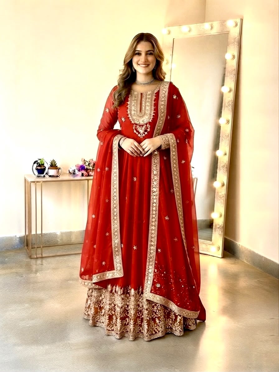 GOWN PANT DUPATTA