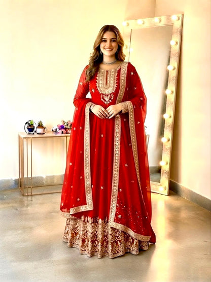 GOWN PANT DUPATTA