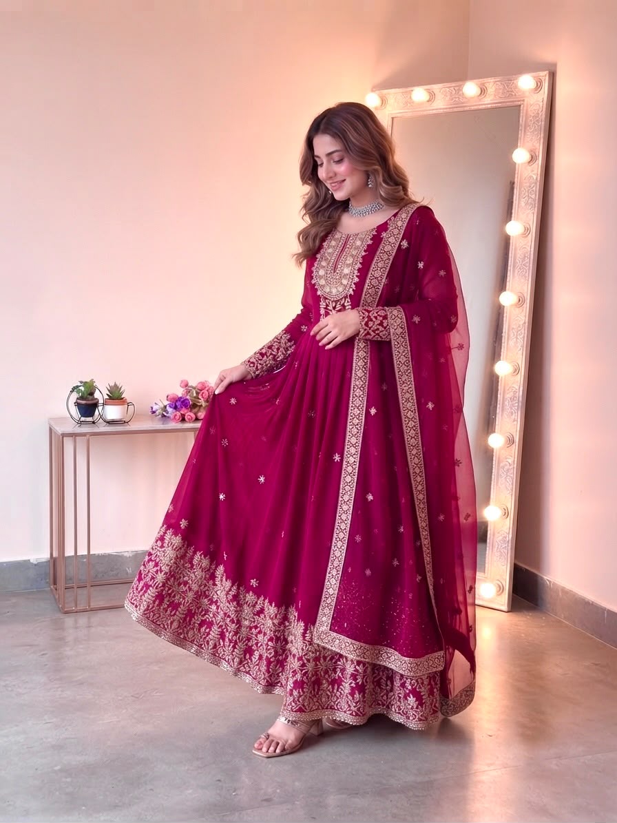 GOWN PANT DUPATTA