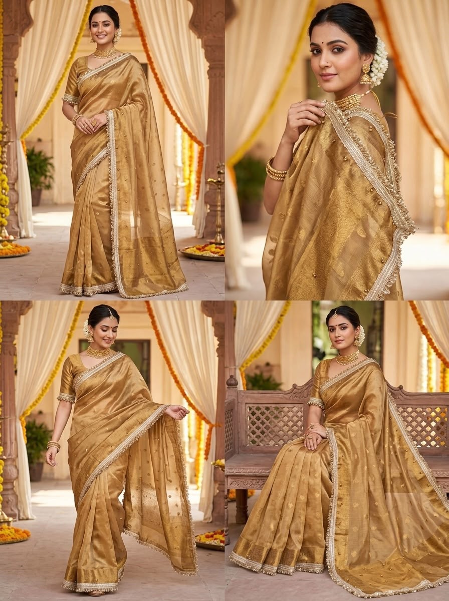 Premium Banarasi Tissue Saree
