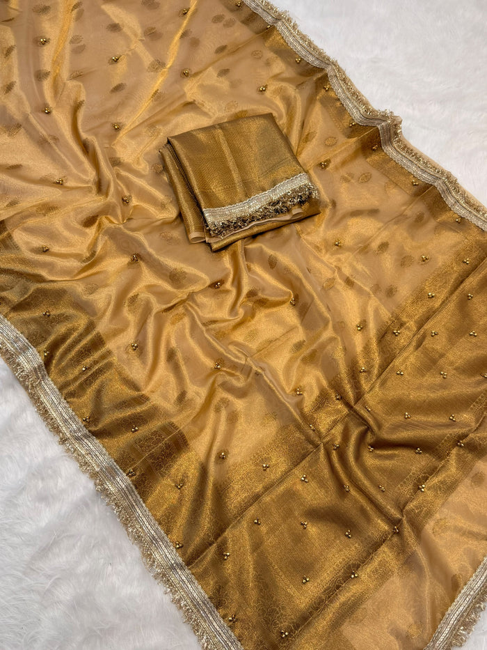 Premium Banarasi Tissue Saree