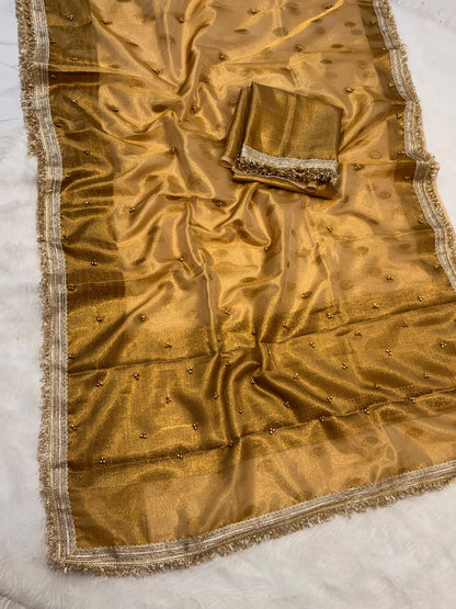 Premium Banarasi Tissue Saree