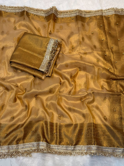 Premium Banarasi Tissue Saree