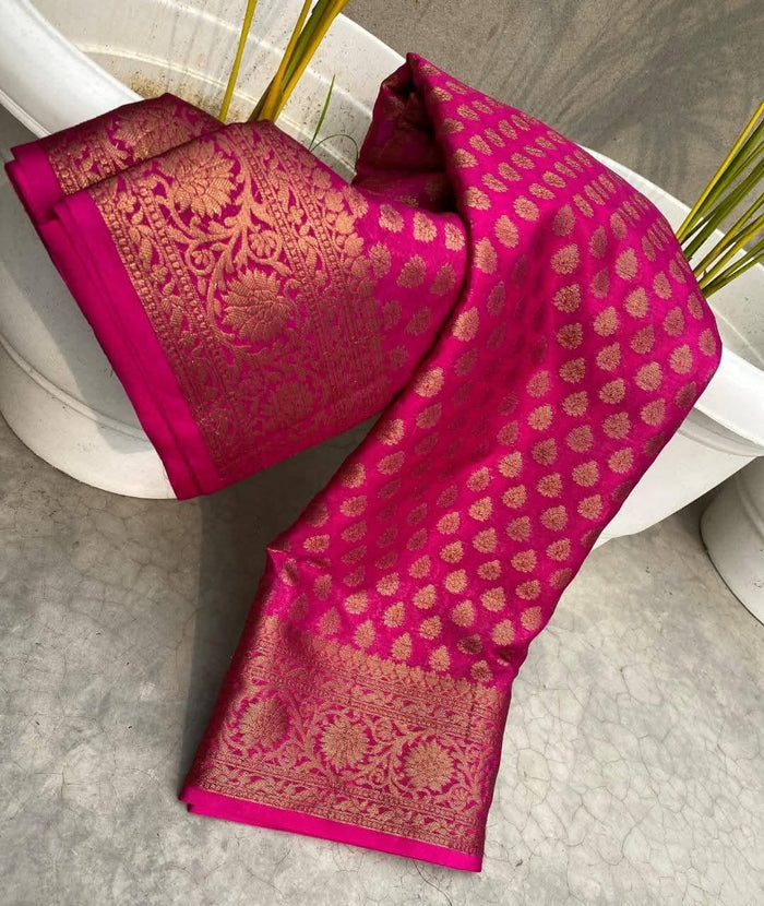 Georgette silk banarsee saree